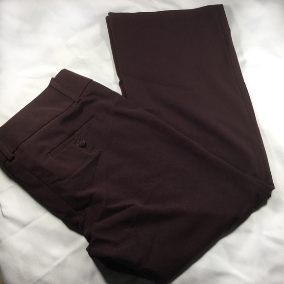 Loft| Ann Taylor Burgundy Marisa Trouser sz 4 - Picture 6 of 8